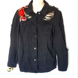 Boom Boom Distressed Jean Jacket!